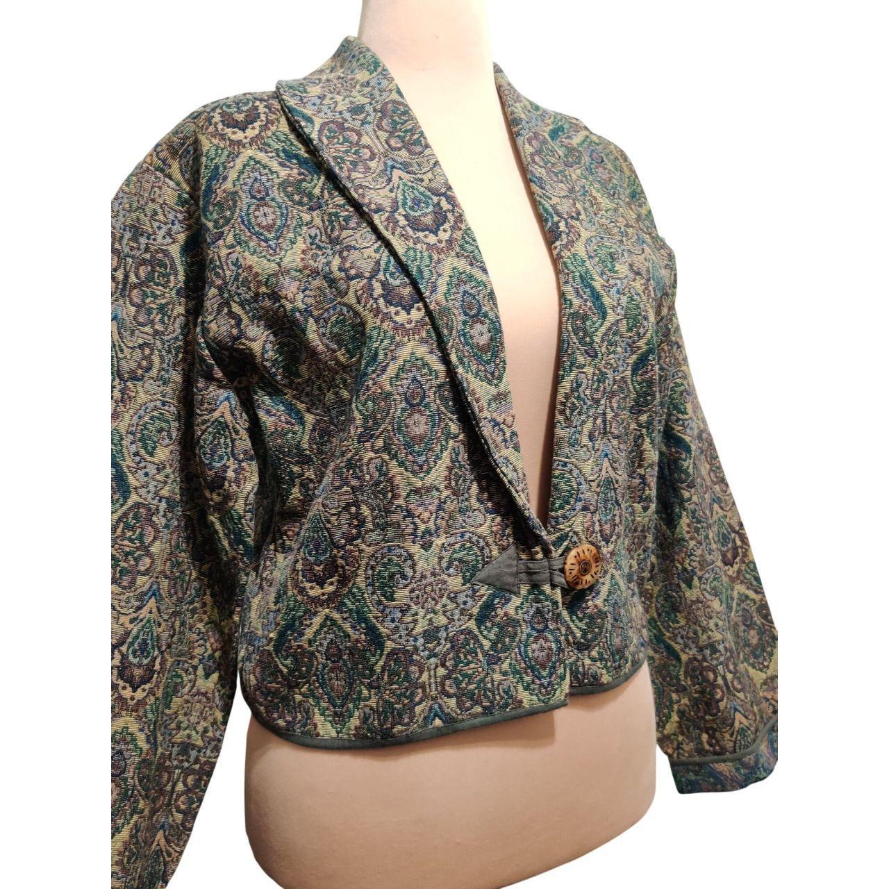 Vintage Women's Jacket - Multi/Green - L – Flashb… - image 2