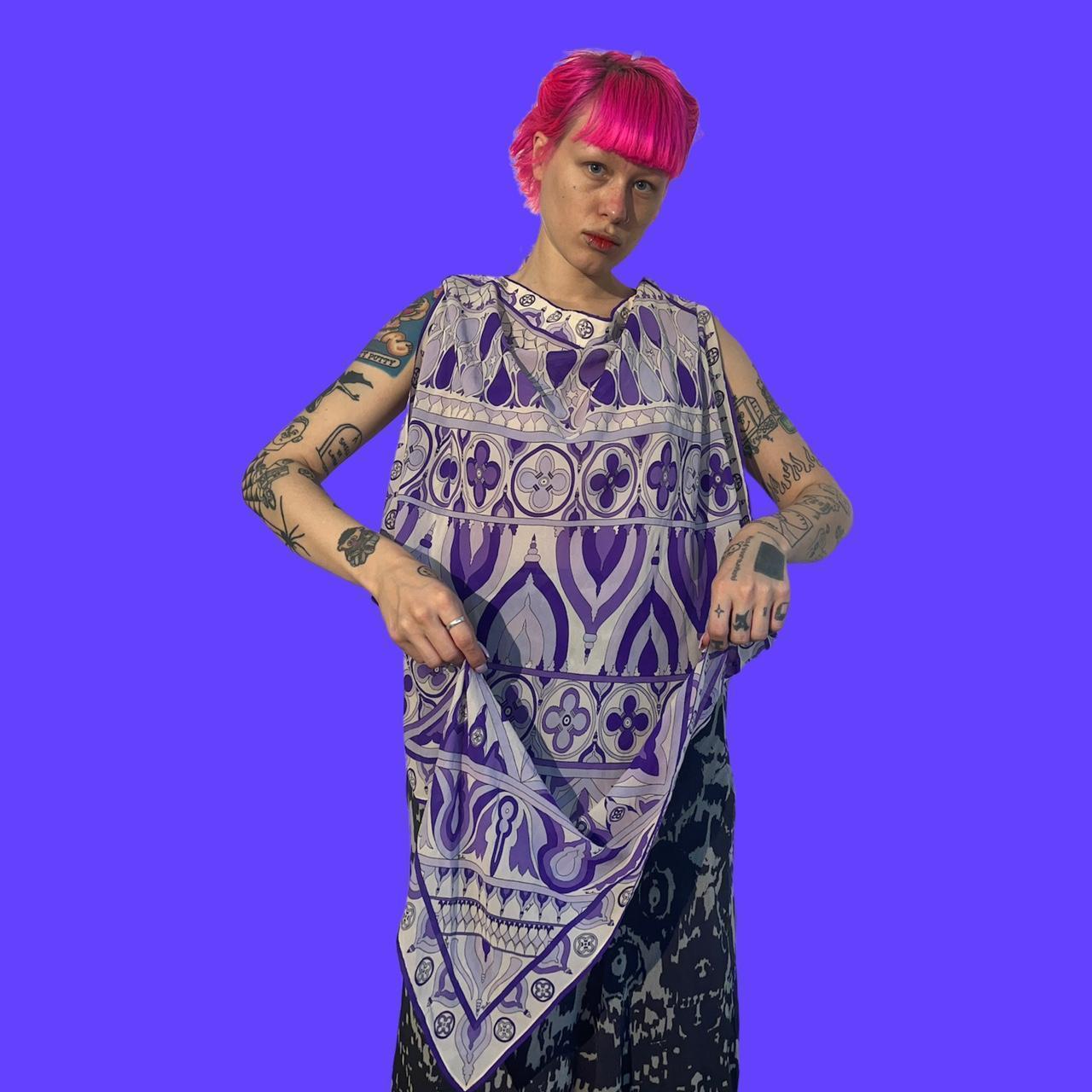 Emilio Pucci Women's Purple and White Scarf-wraps (3)