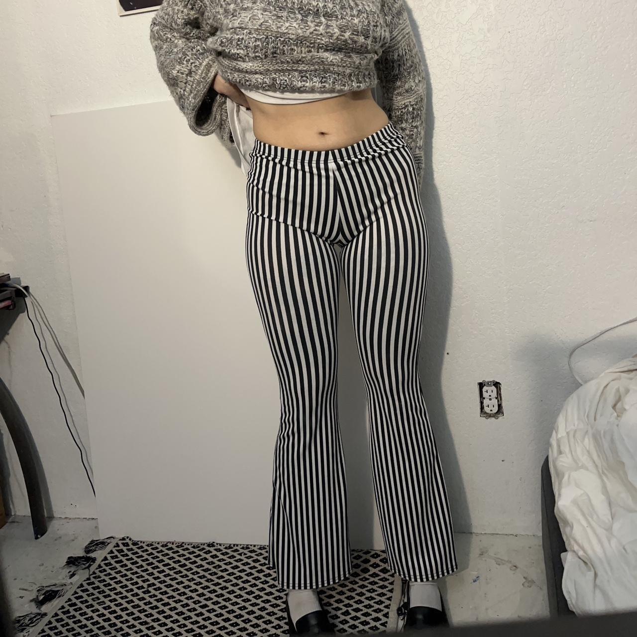 Striped stretchy outlet pants