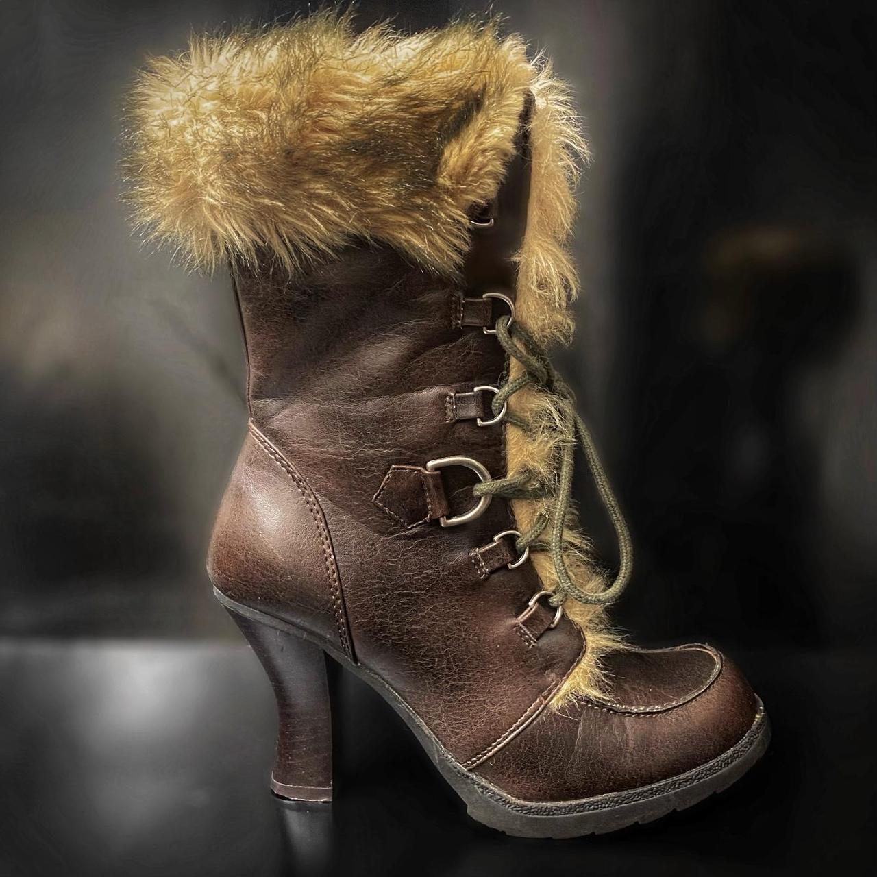 Bratz Women's Brown and Tan Boots Depop