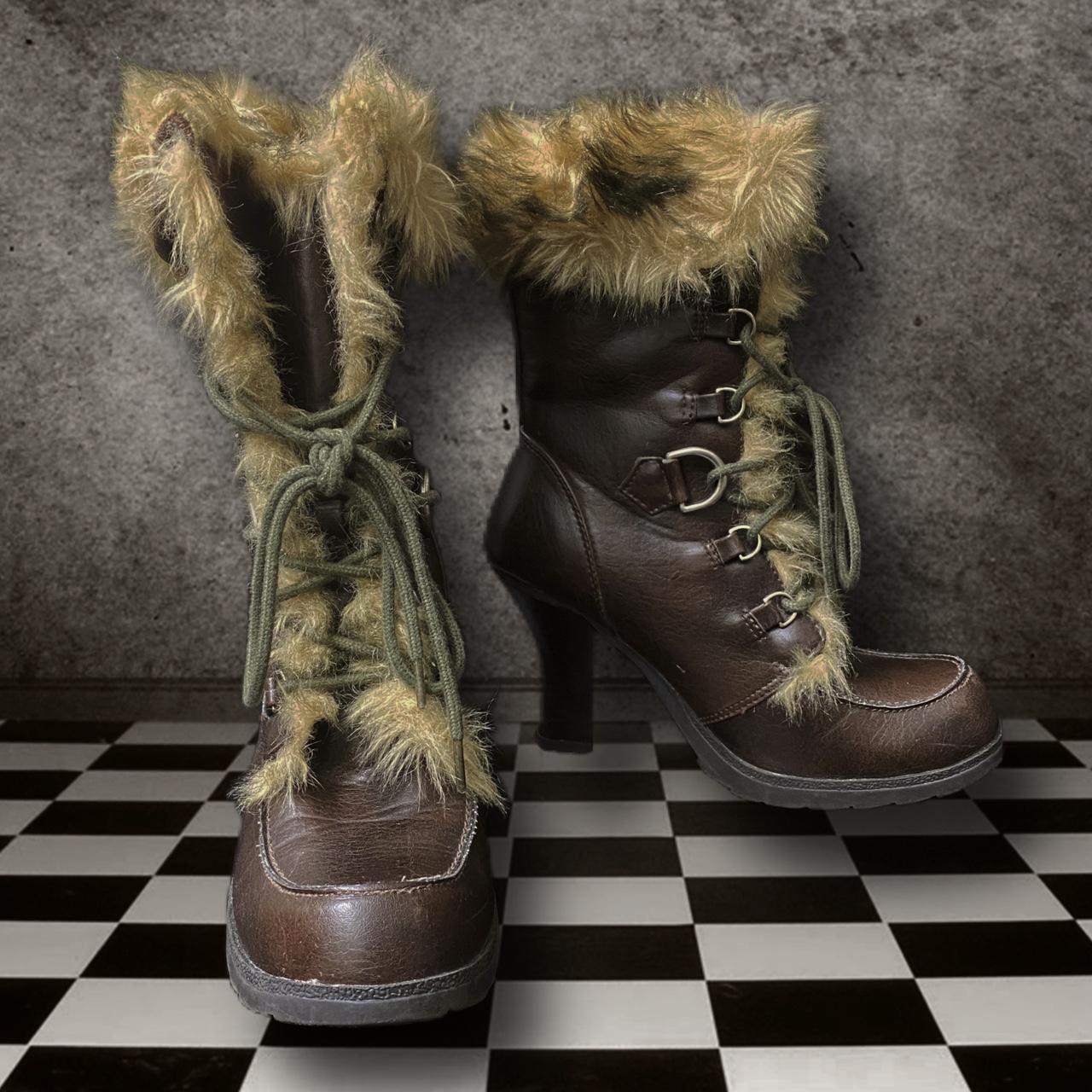 Bratz Women's Brown and Tan Boots Depop