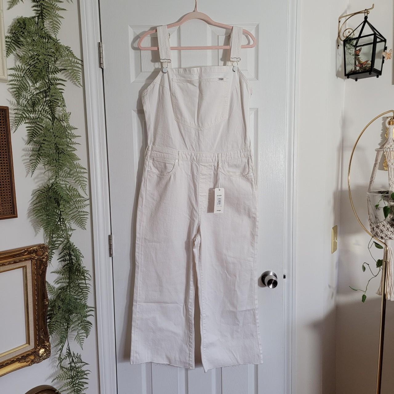 Fashion wrangler white overalls