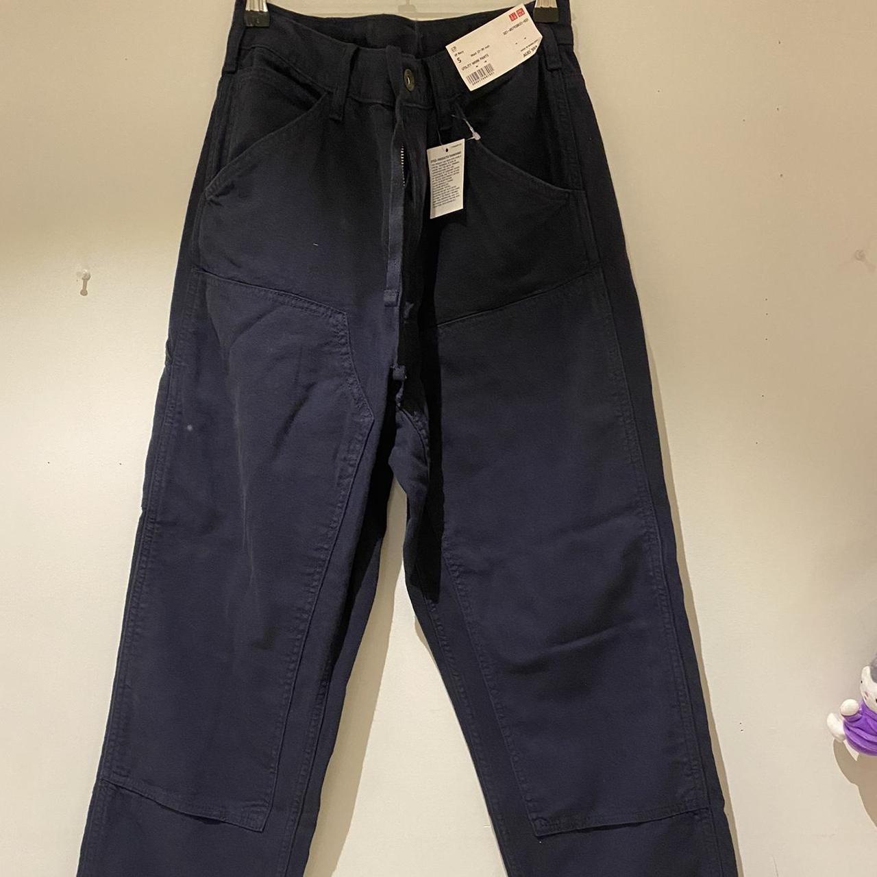 UNIQLO Mens Utility pants Navy Brand new 27-30... - Depop