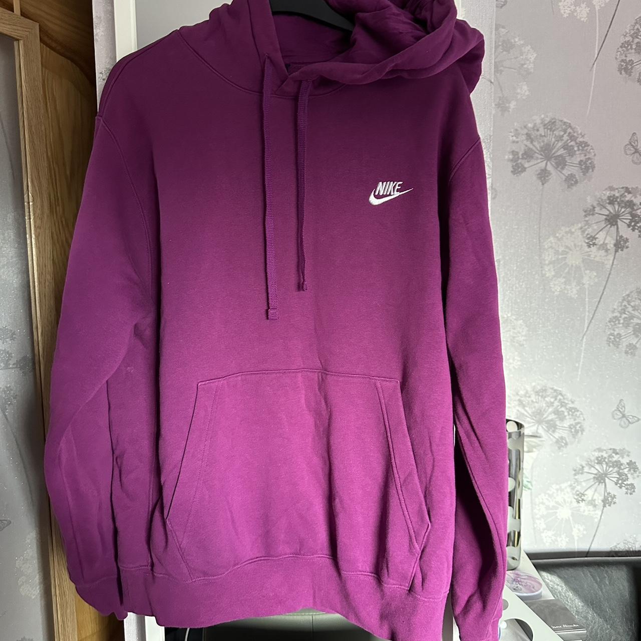 Nike purple hoodie Great condition 42” chest Size... - Depop