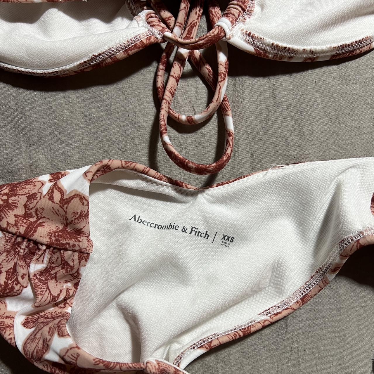 Abercrombie & Fitch Women's Red and Orange Bikinisandtankinisets Depop