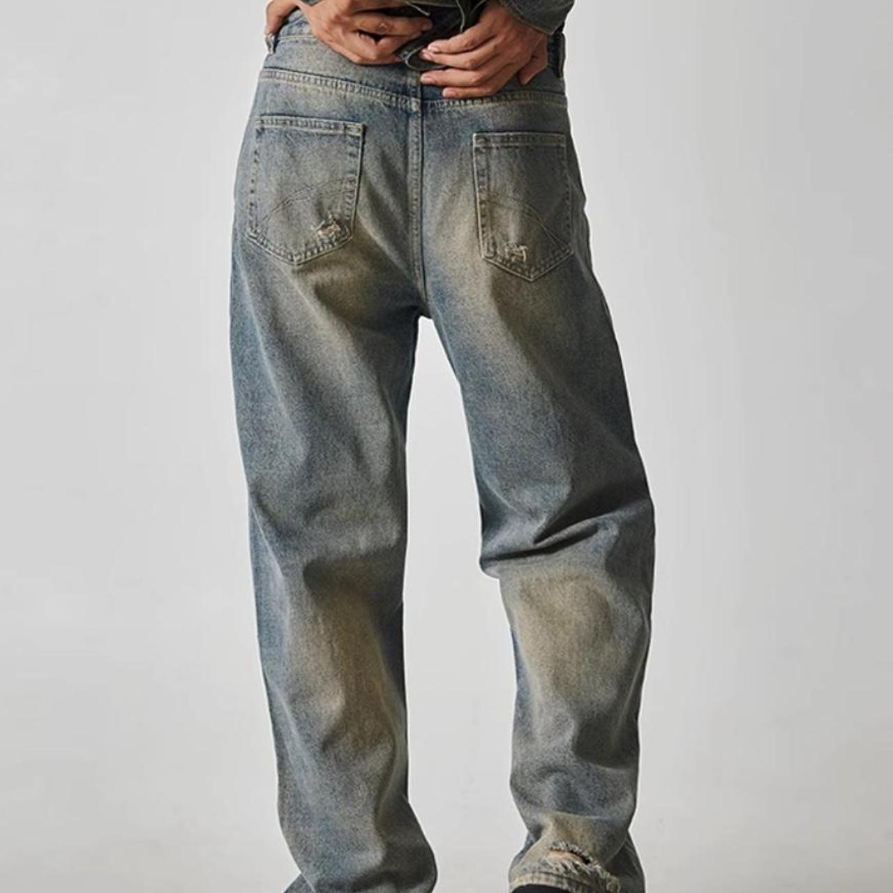 Men’s vintage distressed jeans AW2023... Depop