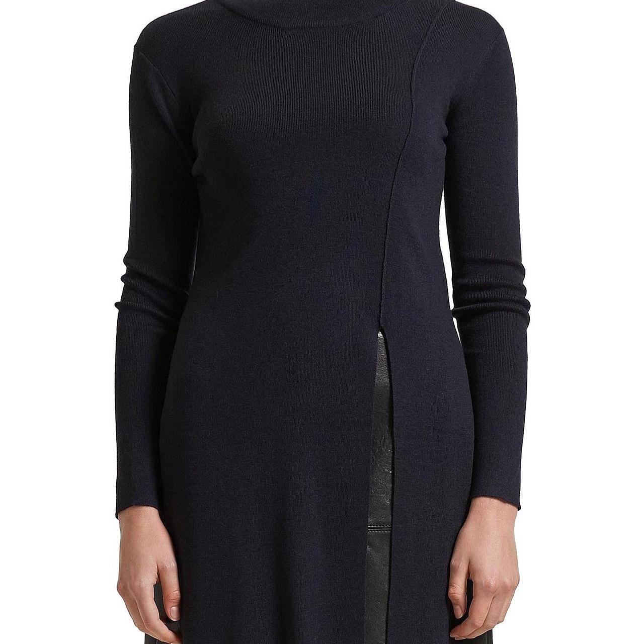 SABA black Laura tie waist cashmere knit top size XS - Depop
