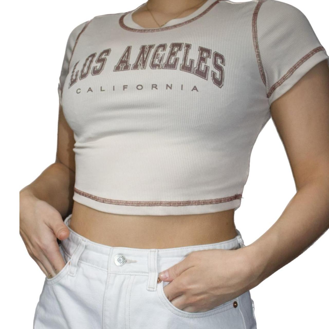 Los Angeles Crop Top Y2k Losangeles Croptop Depop