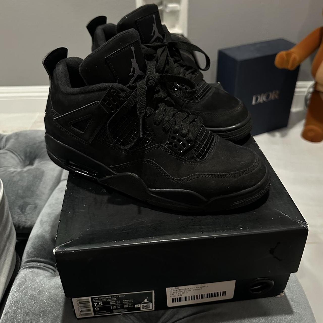 air jordan 4 retro black car