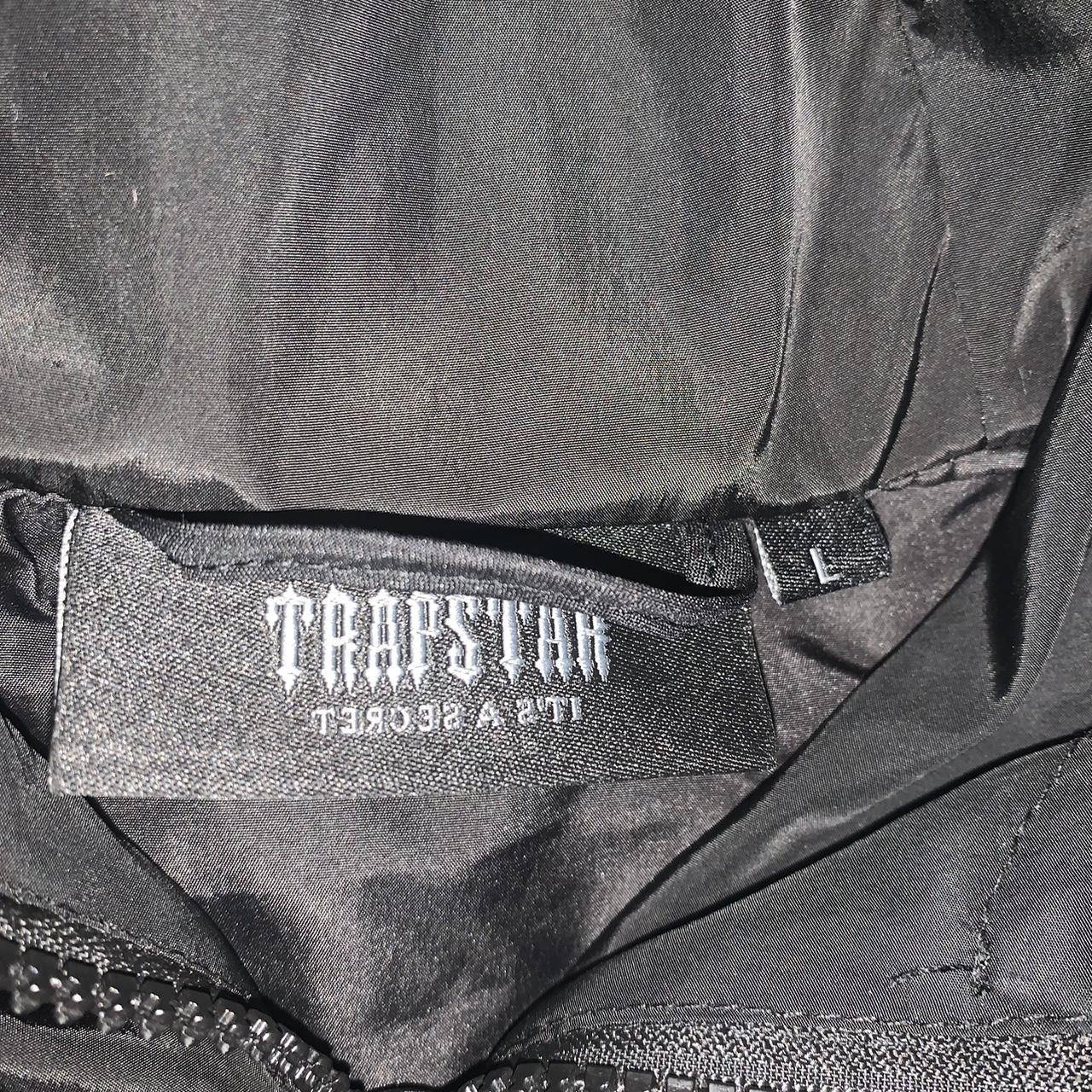 Trapstar iron gate windbreaker-black and red... - Depop