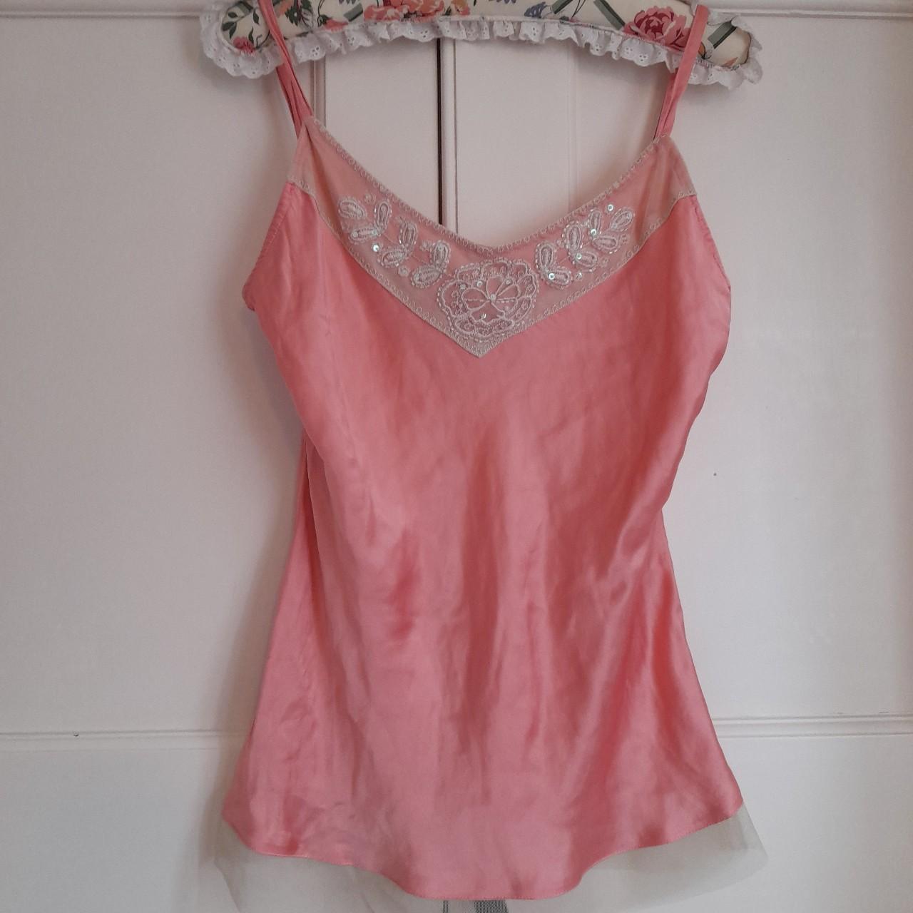 Vintage Portmans Pink Cami♡ Size 12, would also fit... - Depop