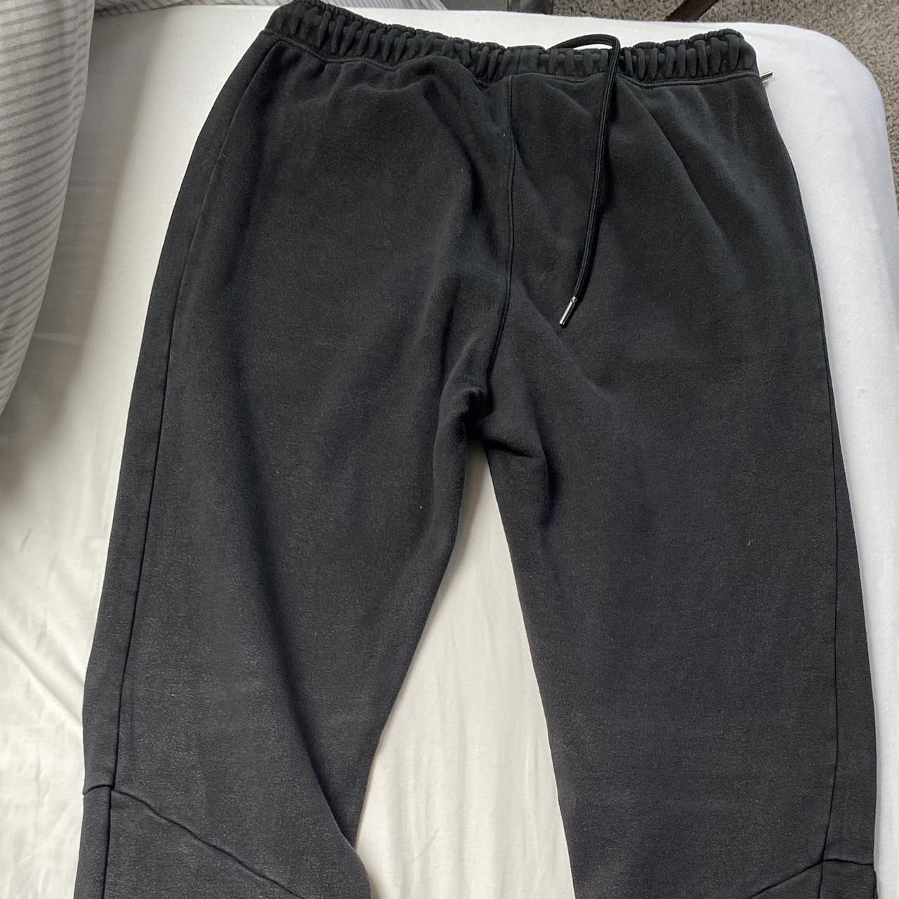 Champion black joggers Faded at knees - Depop