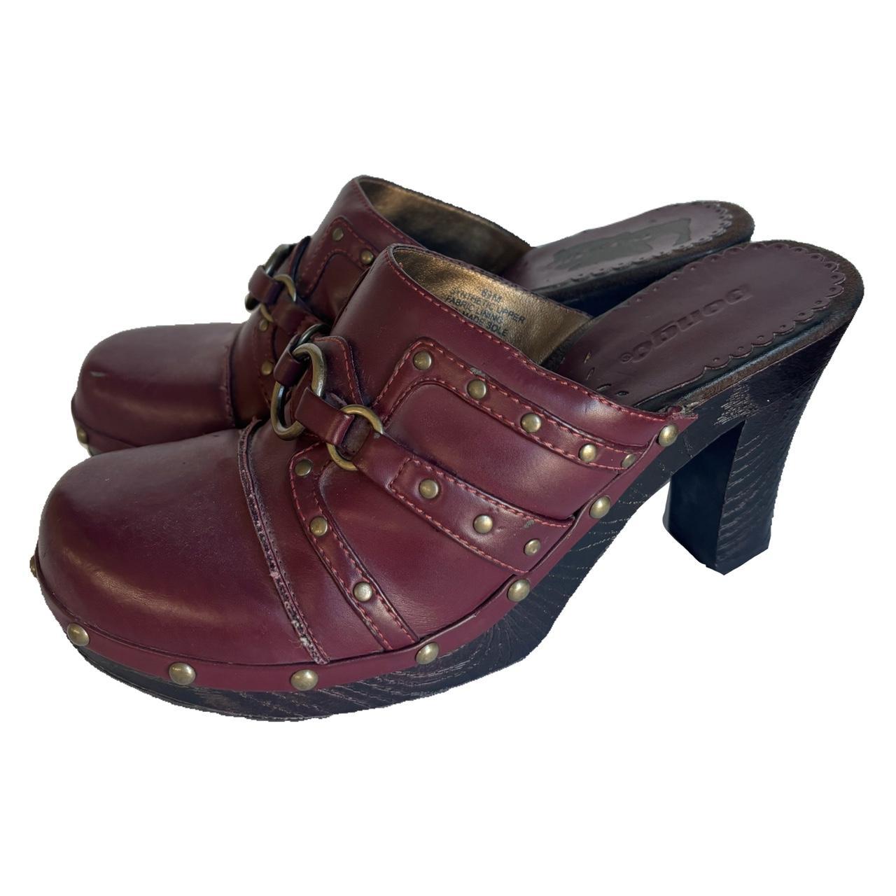 Maroon clogs sales