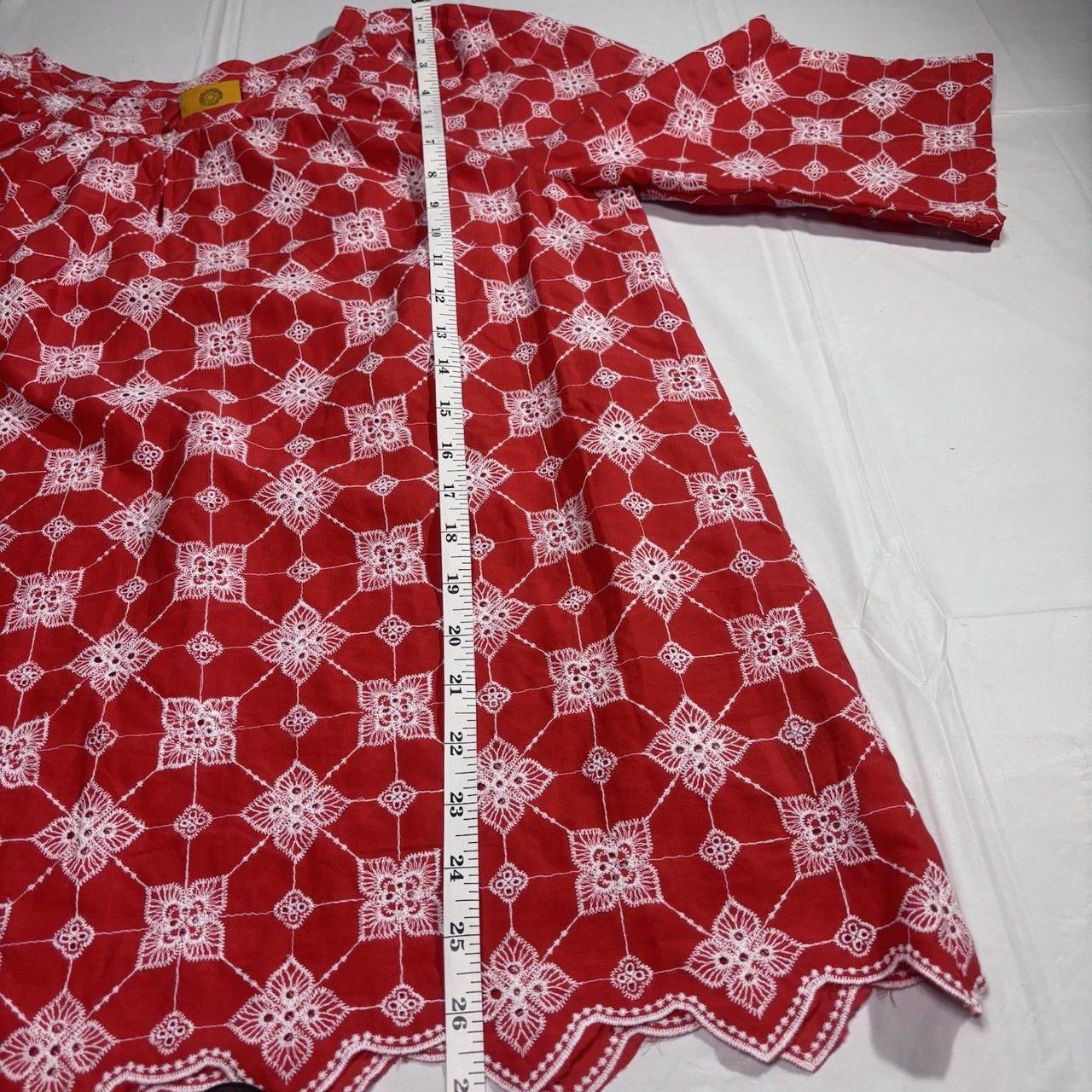 Ruby Rd. Women's Blouse - Red/White - M – Ruby Rd… - image 8