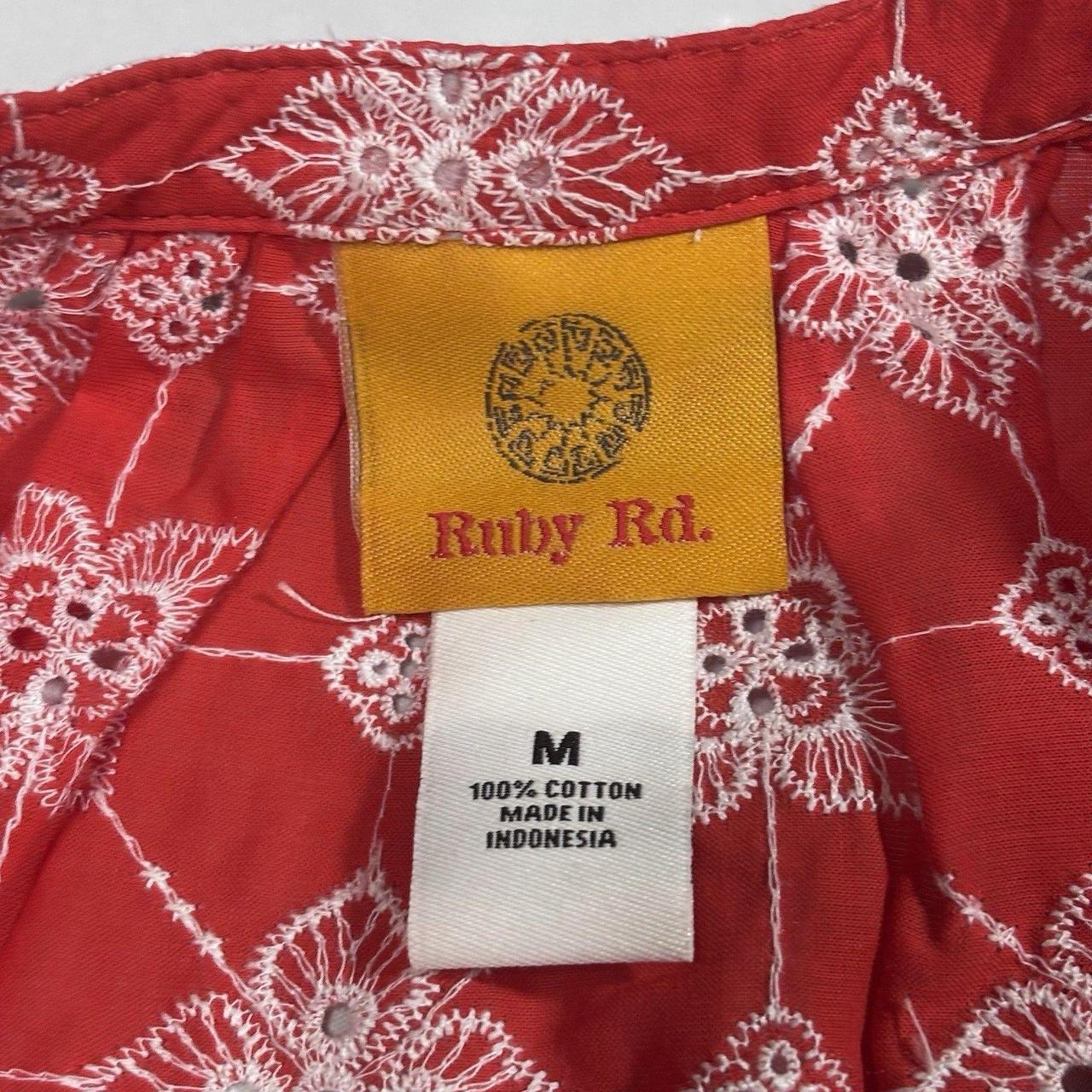 Ruby Rd. Women's Blouse - Red/White - M – Ruby Rd… - image 4