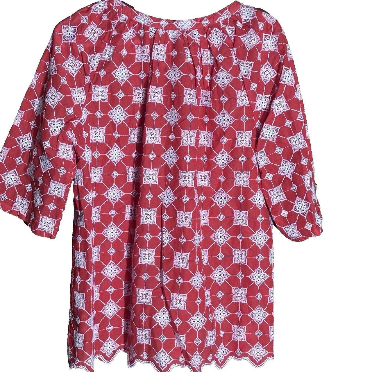 Ruby Rd. Women's Blouse - Red/White - M – Ruby Rd… - image 3