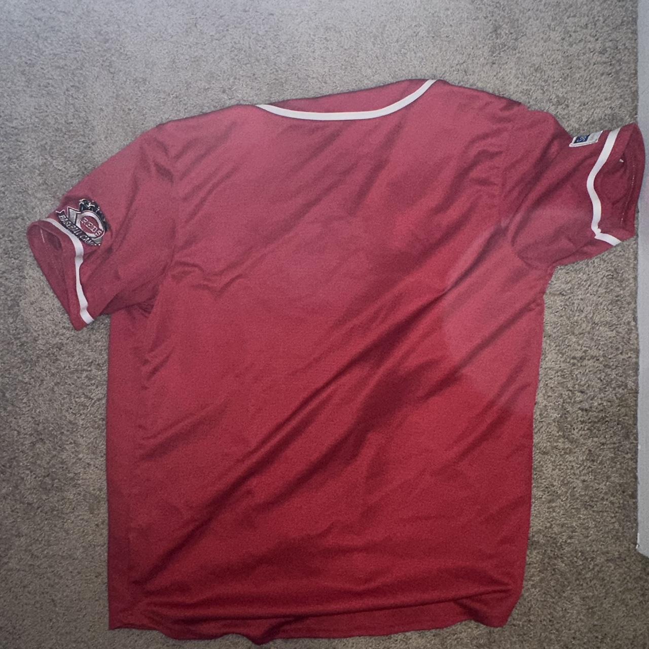 grey cincinnati reds shirt mlb genuine merchandise - Depop