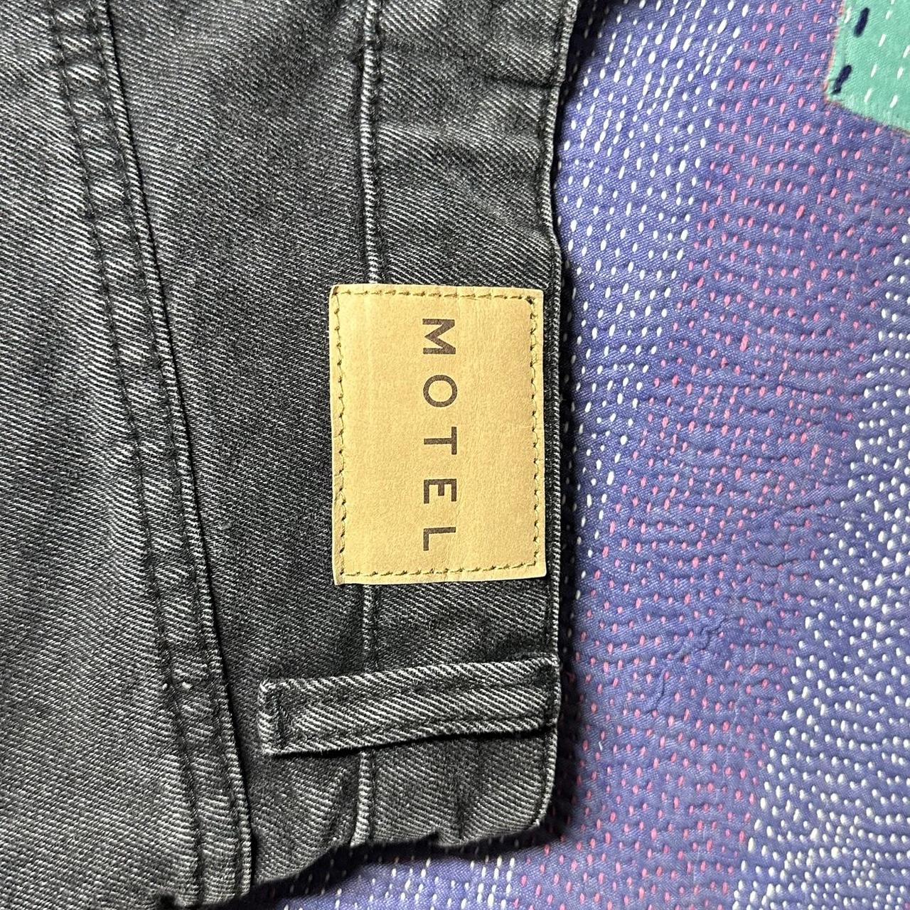 Black wide leg jeans MOTEL ROCKS High waisted Baggy... Depop