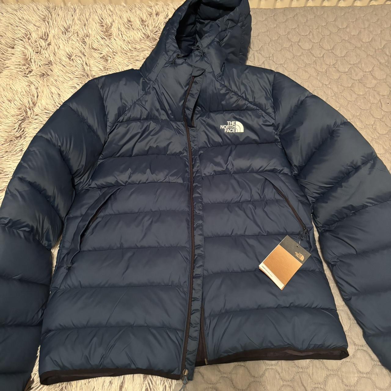 North face outlet dark blue jacket