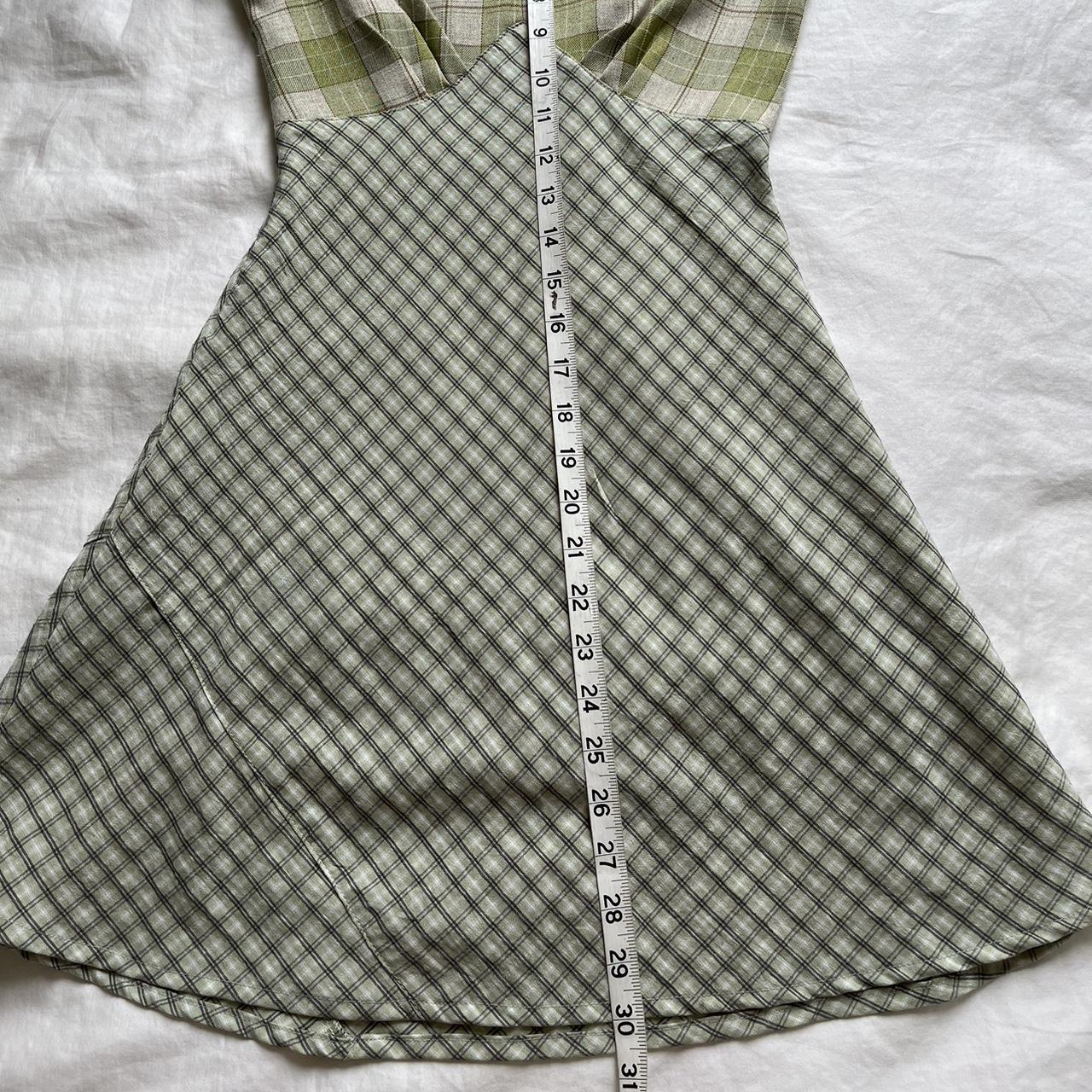 Unif good green plaid thyme dress