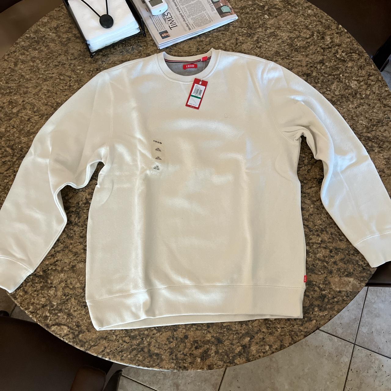 IZOD brand new Size : L Stone sueded fleece - Depop