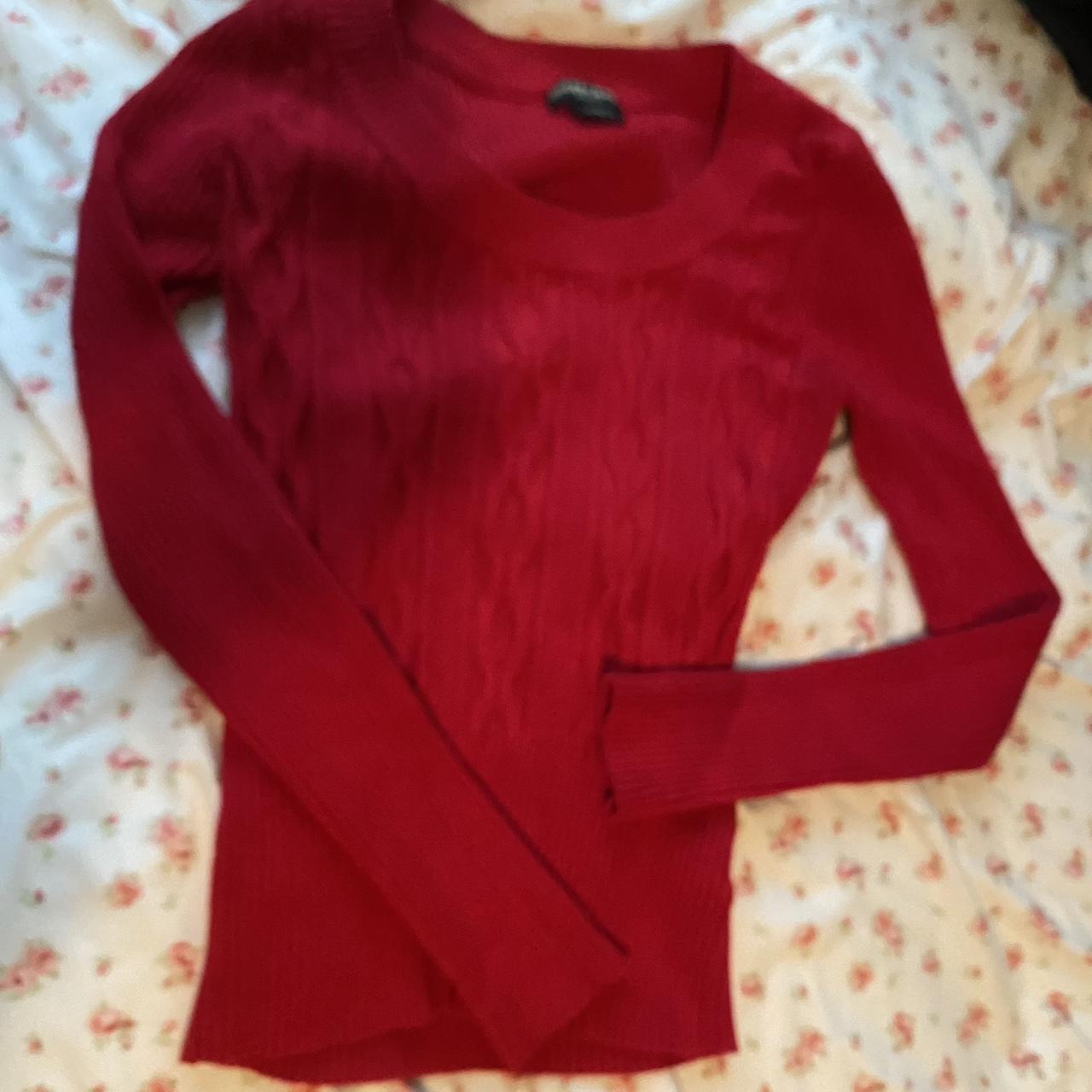 Red Guess sweater - Depop