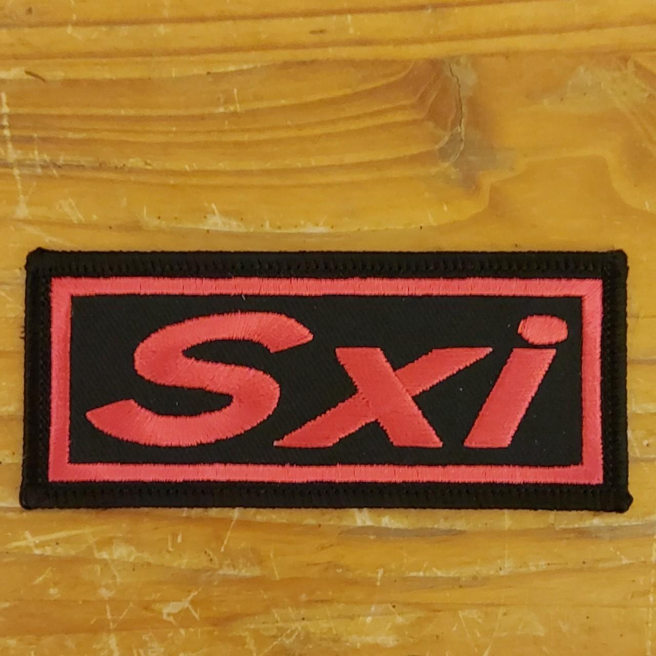 red nike logo tick / swoosh iron on or sew on patch - Depop