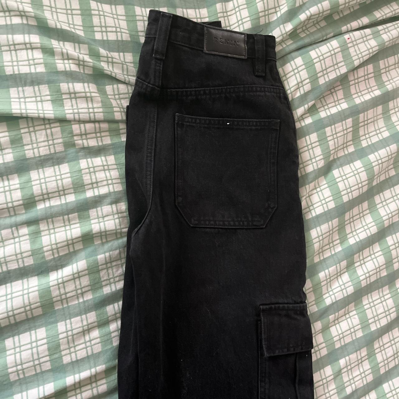 Black Glassons denim cargo pants Never work without... Depop
