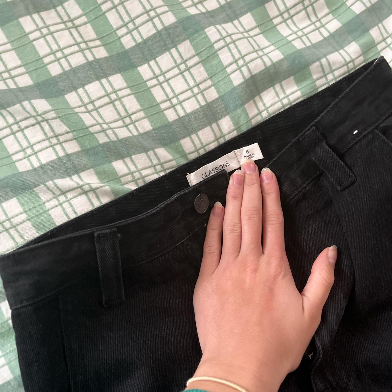 Black Glassons denim cargo pants Never work without... Depop