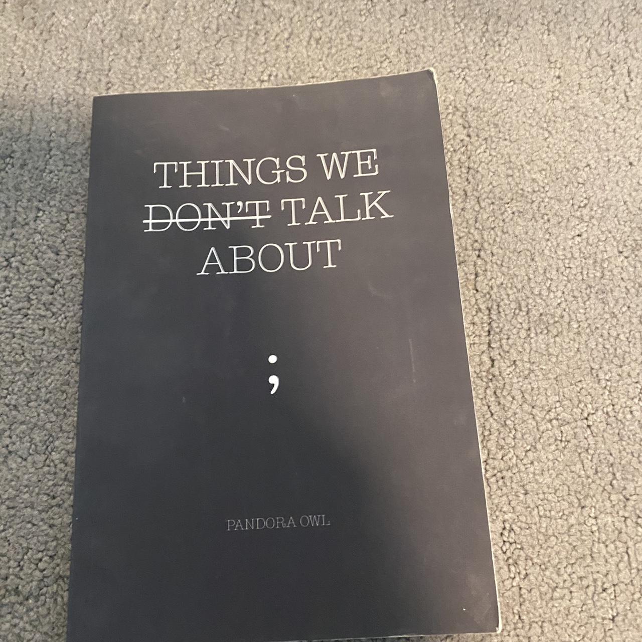 things we don’t talk about book tw for mental... - Depop