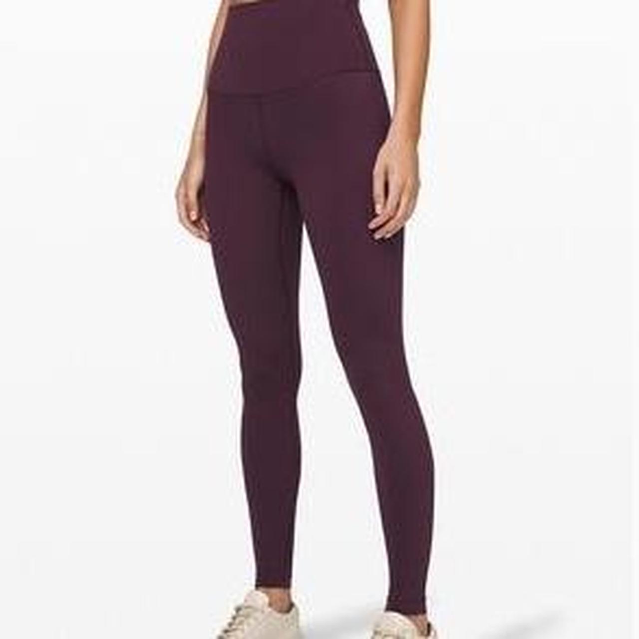 purple plum dark purple lululemon align leggings 25”... - Depop