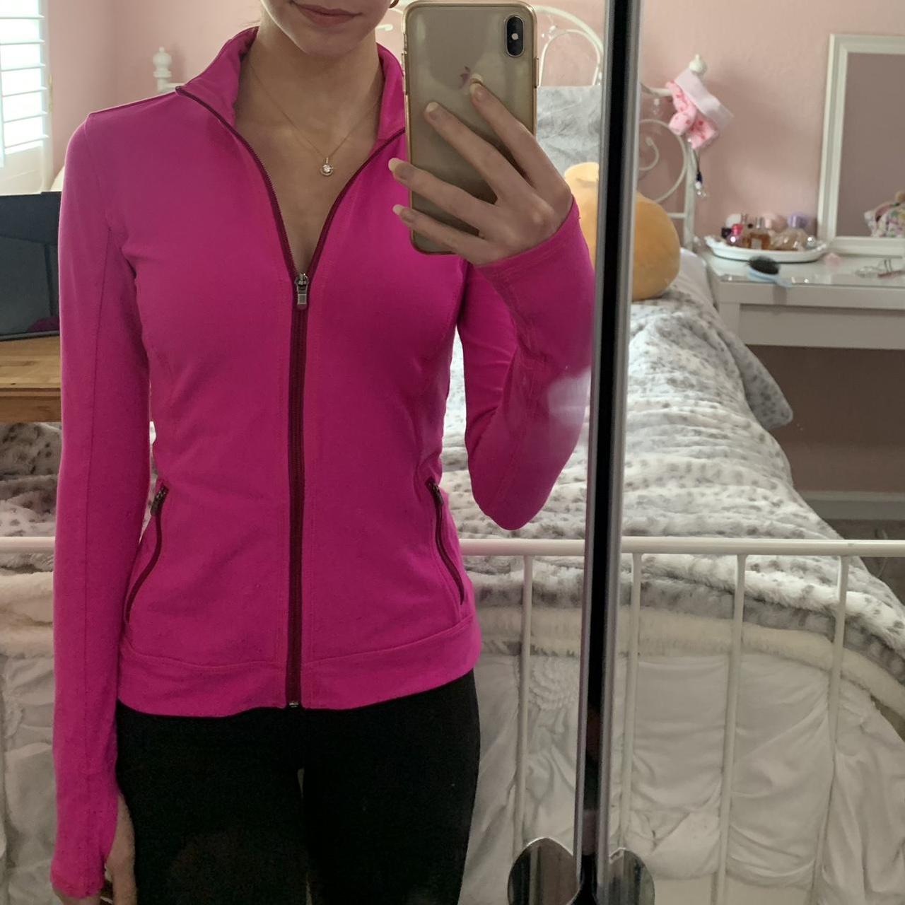 Hot Pink Athleta Jacket • size XXS but fits all the - Depop
