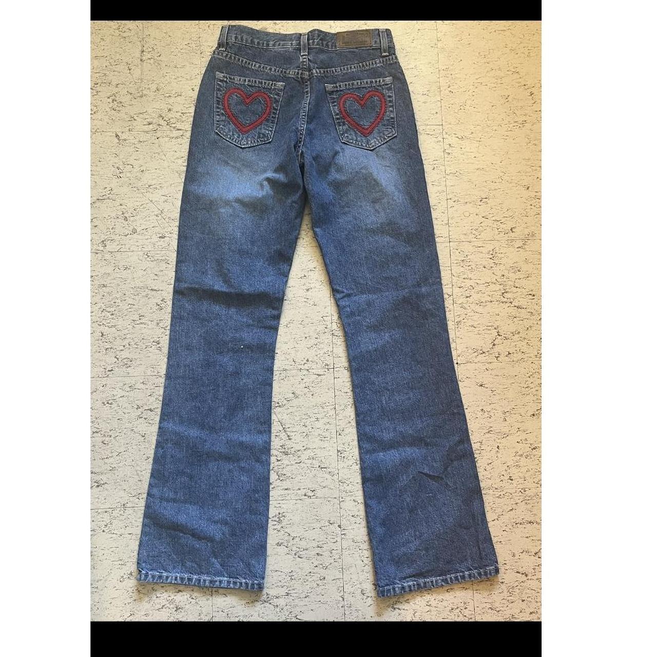 heart pocket jeans ️ super cute but it just didn’t... Depop
