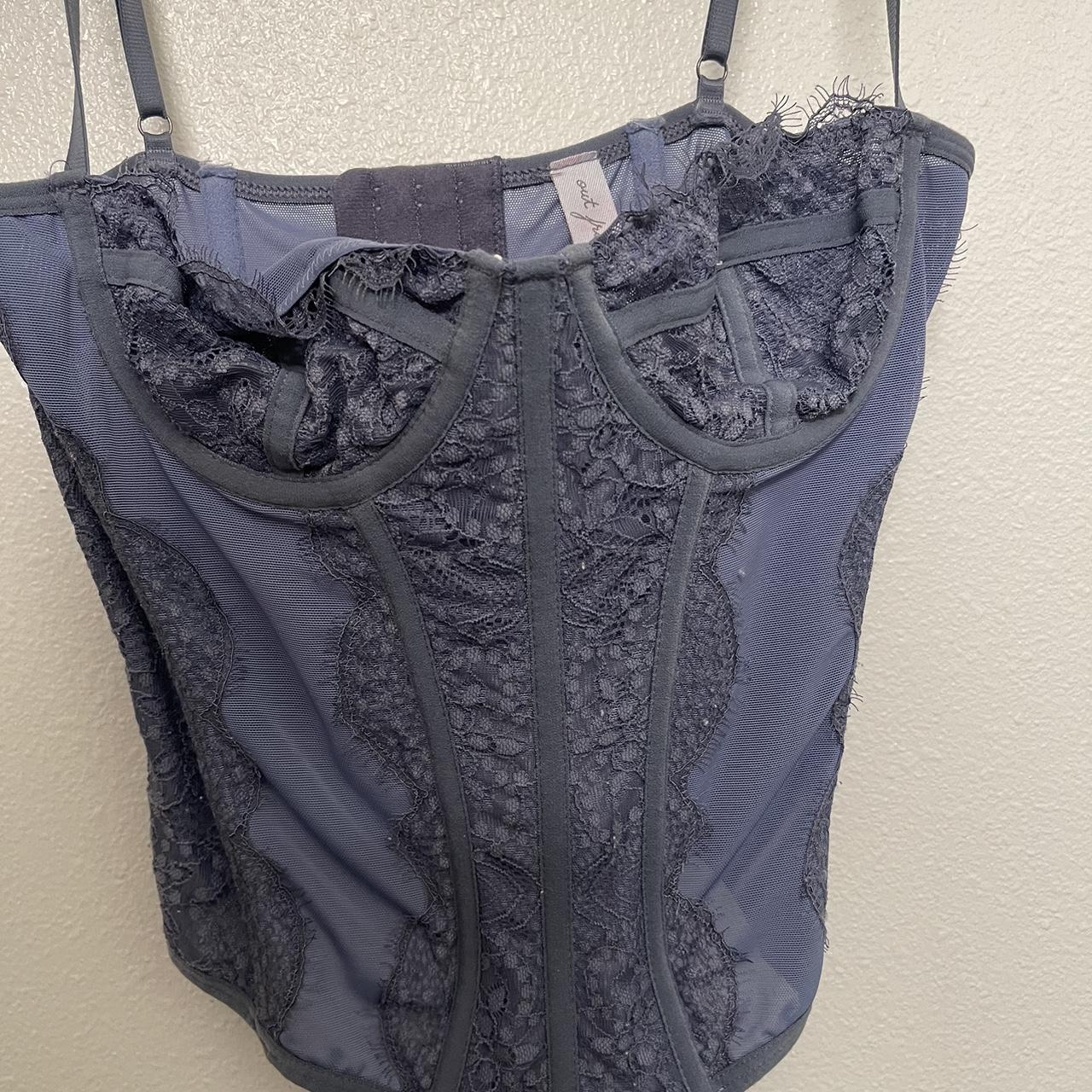 Urban Outfitters Blue Out From Under Modern Love Corset