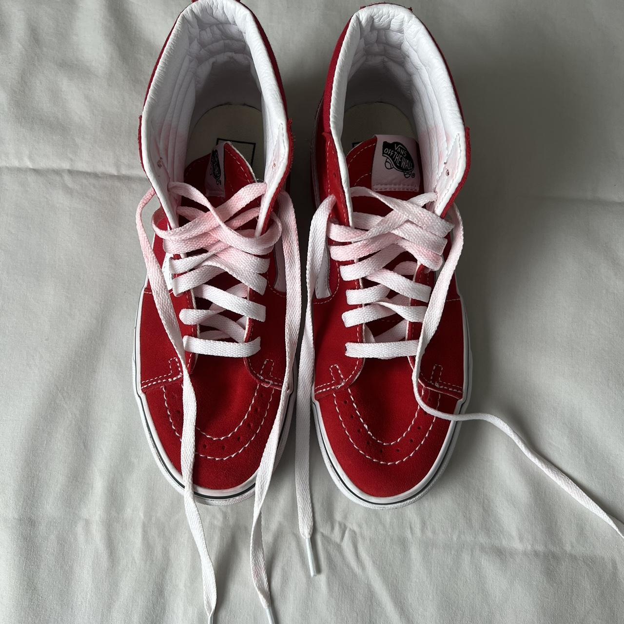 Vans Women's Red Trainers | Depop