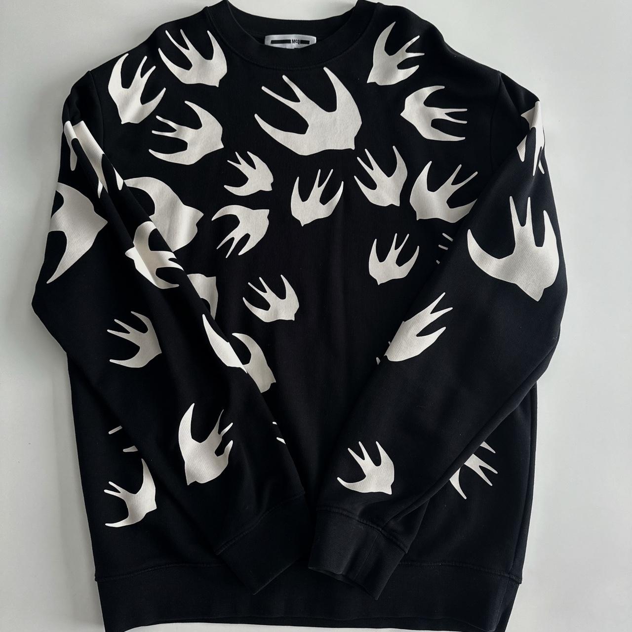 Alexander mcqueen sweatshirt swallow best sale