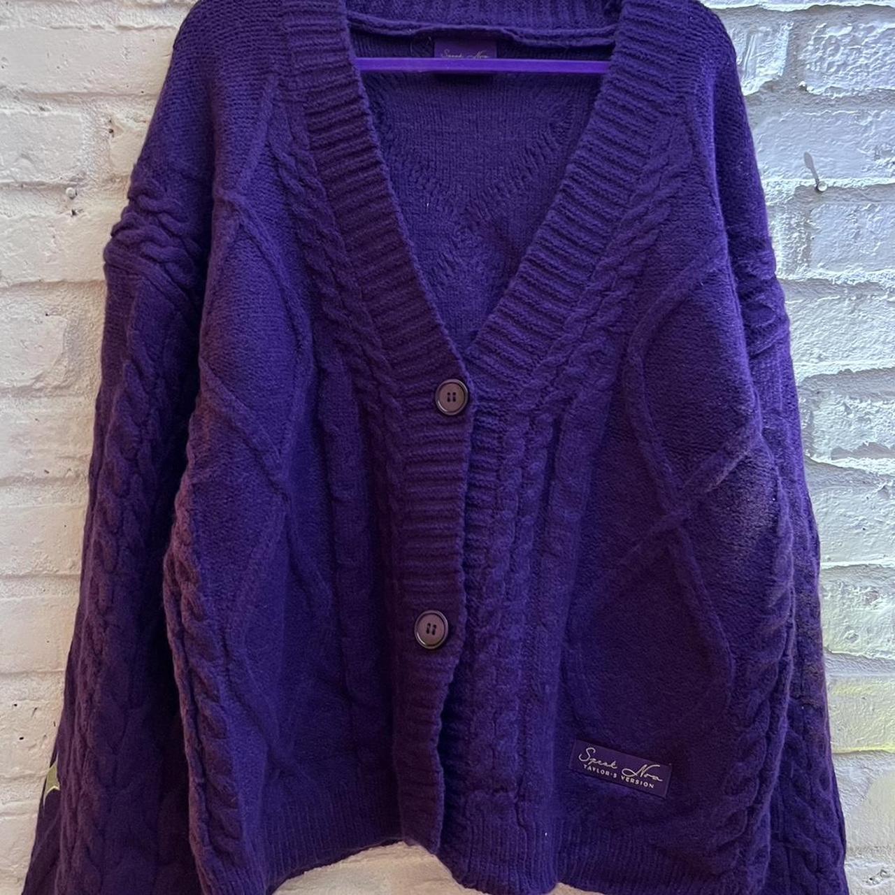 Taylor Swift Speak Now Purple Folklore Cardigan