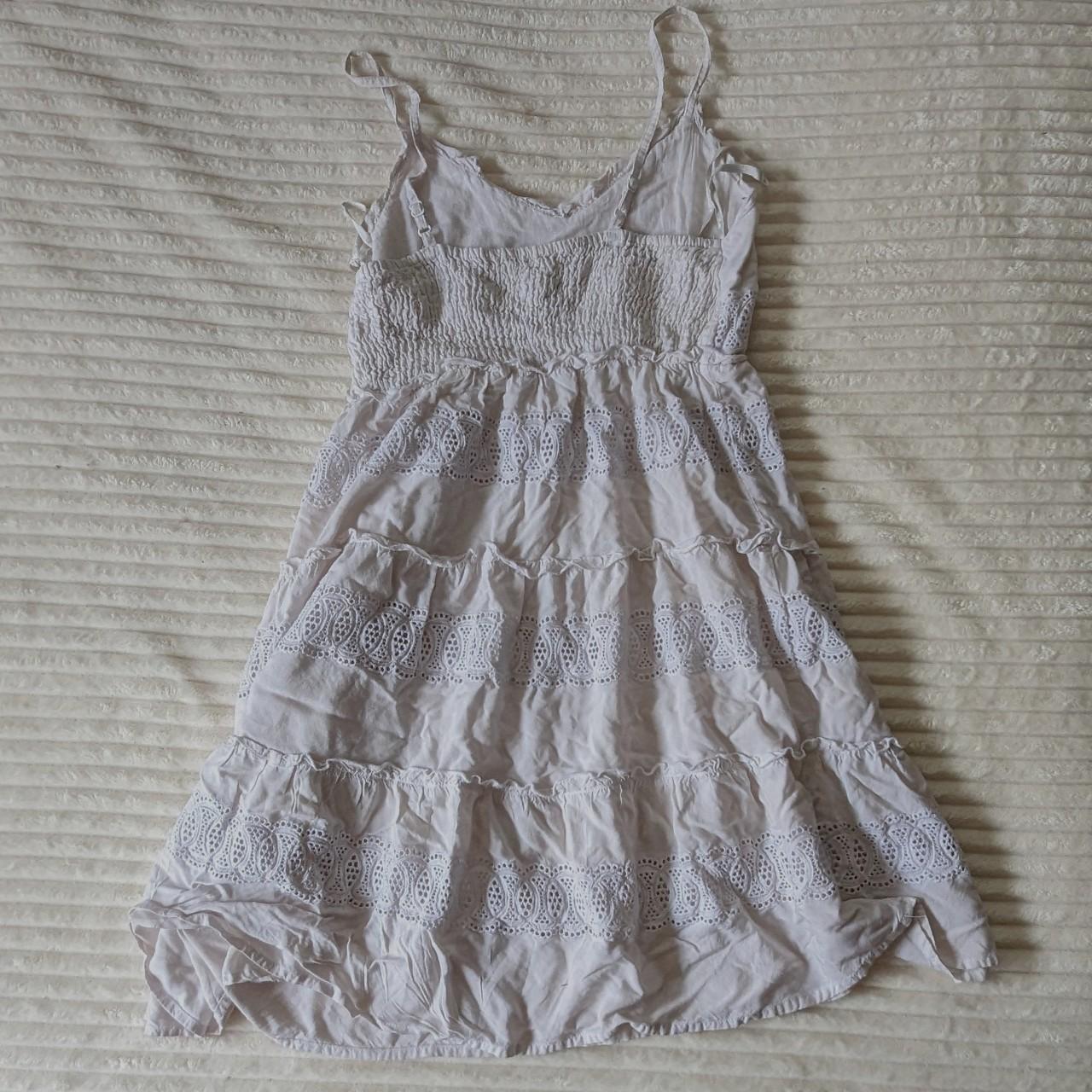jessica simpson white dress absolutely ADORABLE... - Depop