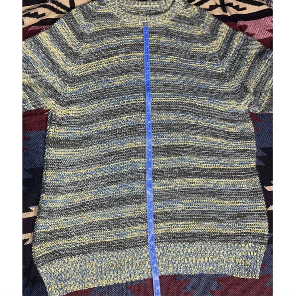 Cav Empt Stripe Loose Waffle Mix Knit Jumper F/W... - Depop