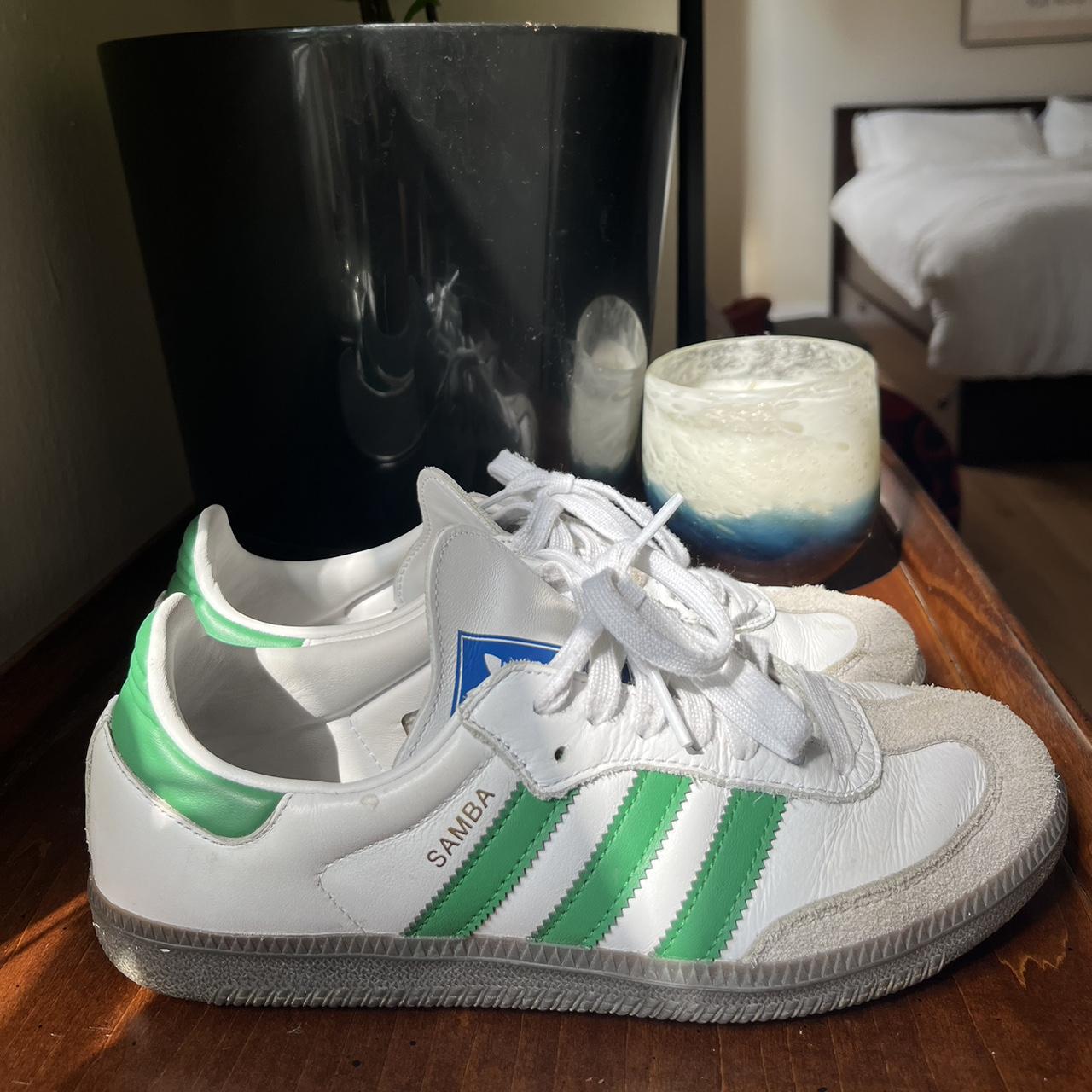 Adidas original sambas size 8!! Only worn for a... - Depop