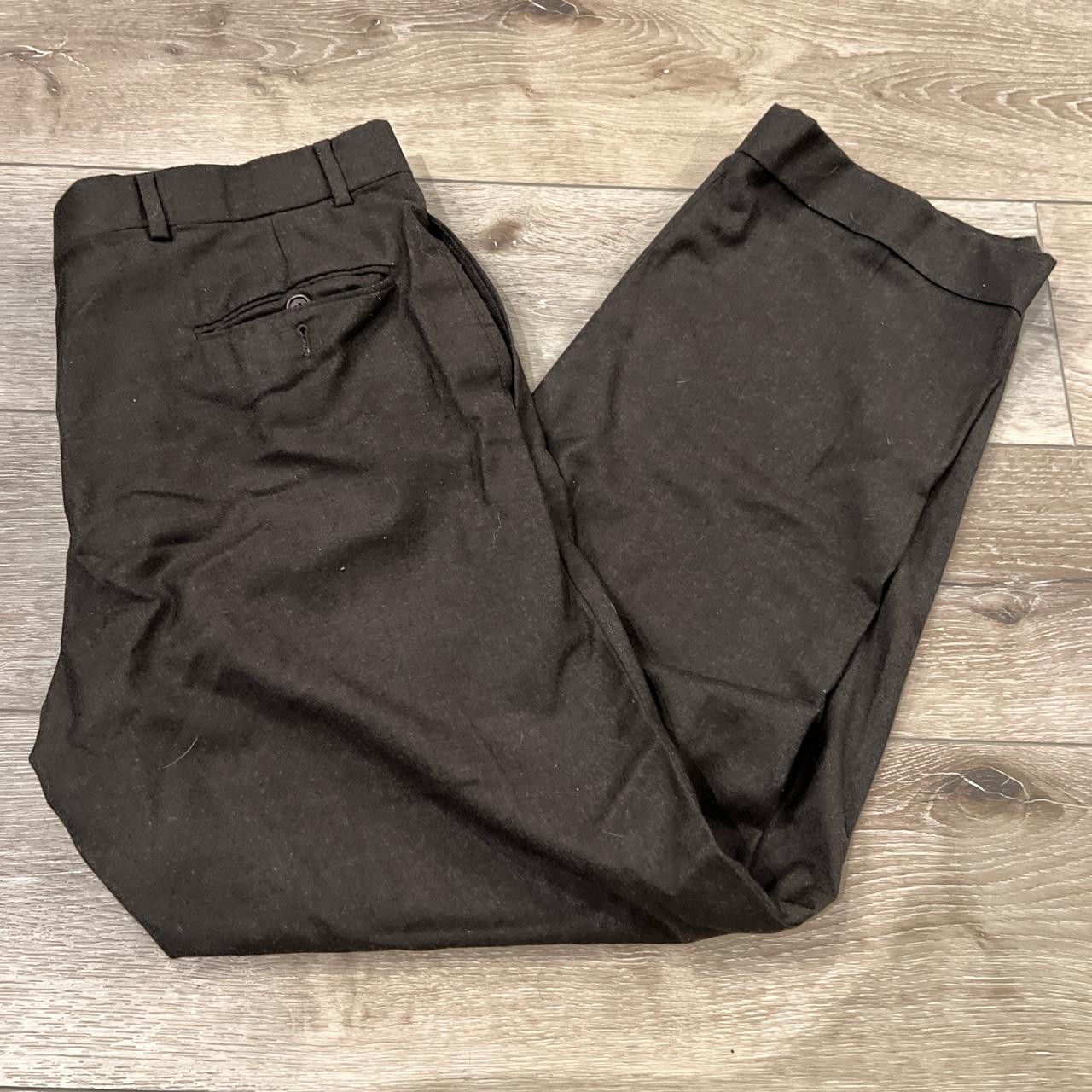 Brooks Brothers Dark Brown Trousers Size R Depop