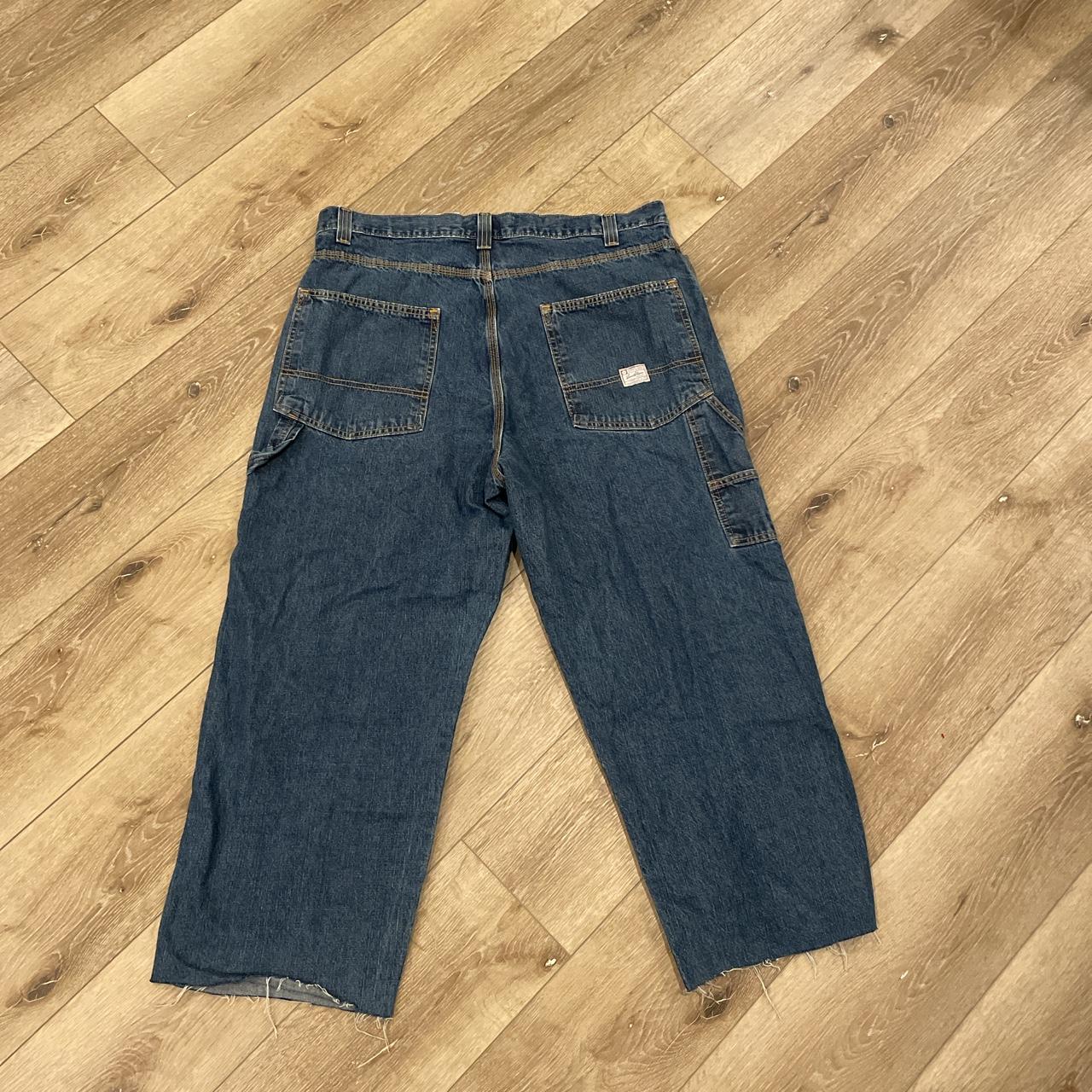 super baggy levi’s carpenter jeans cropped on the... - Depop