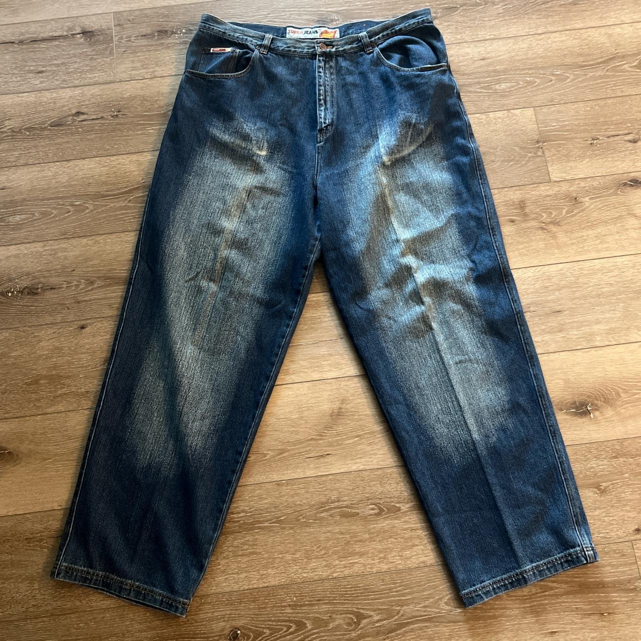 torch jeans super super baggy jeans marked waist... - Depop