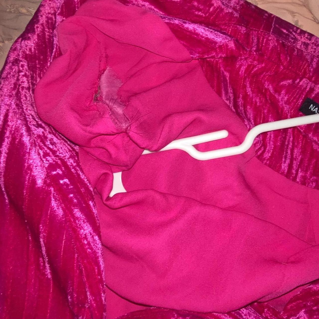 Hot Pink Velvet Nasty Gal Blazer💖 Its in perfect... Depop