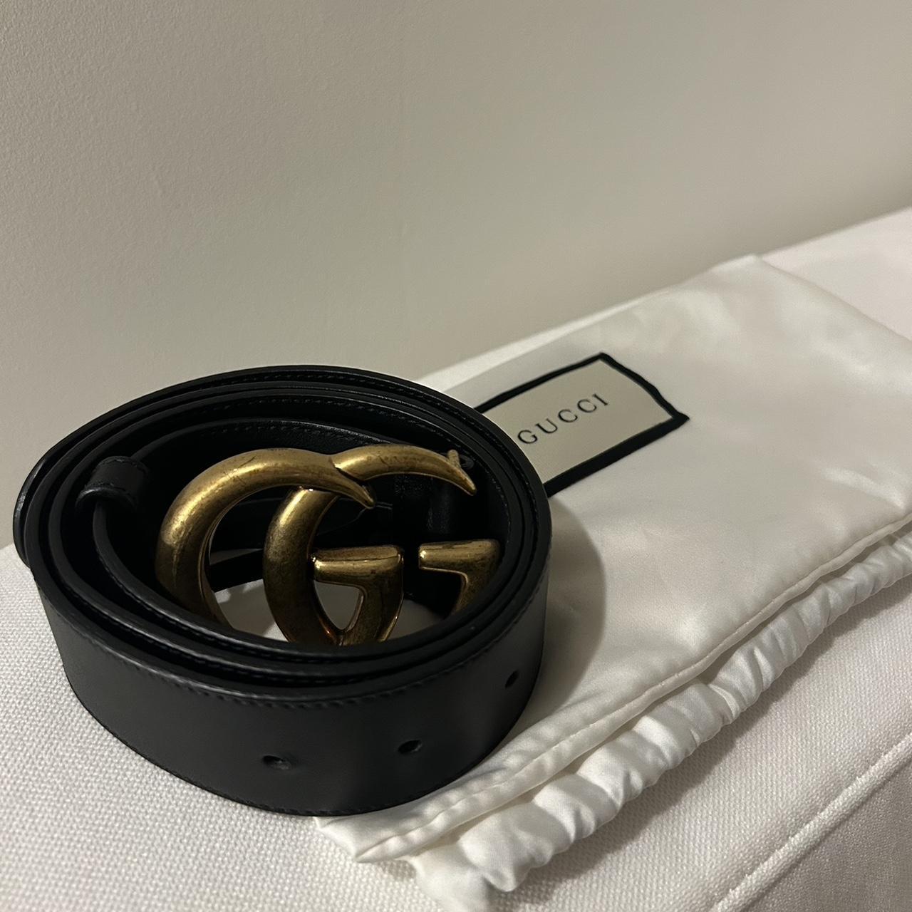 Gucci belt sale dust bag