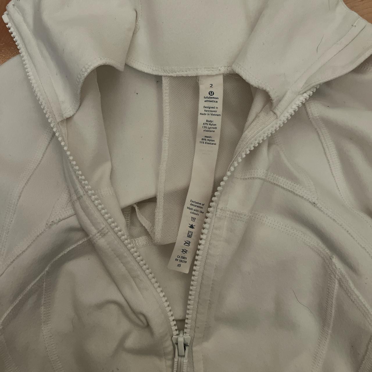 Lululemon Women's White Jacket | Depop