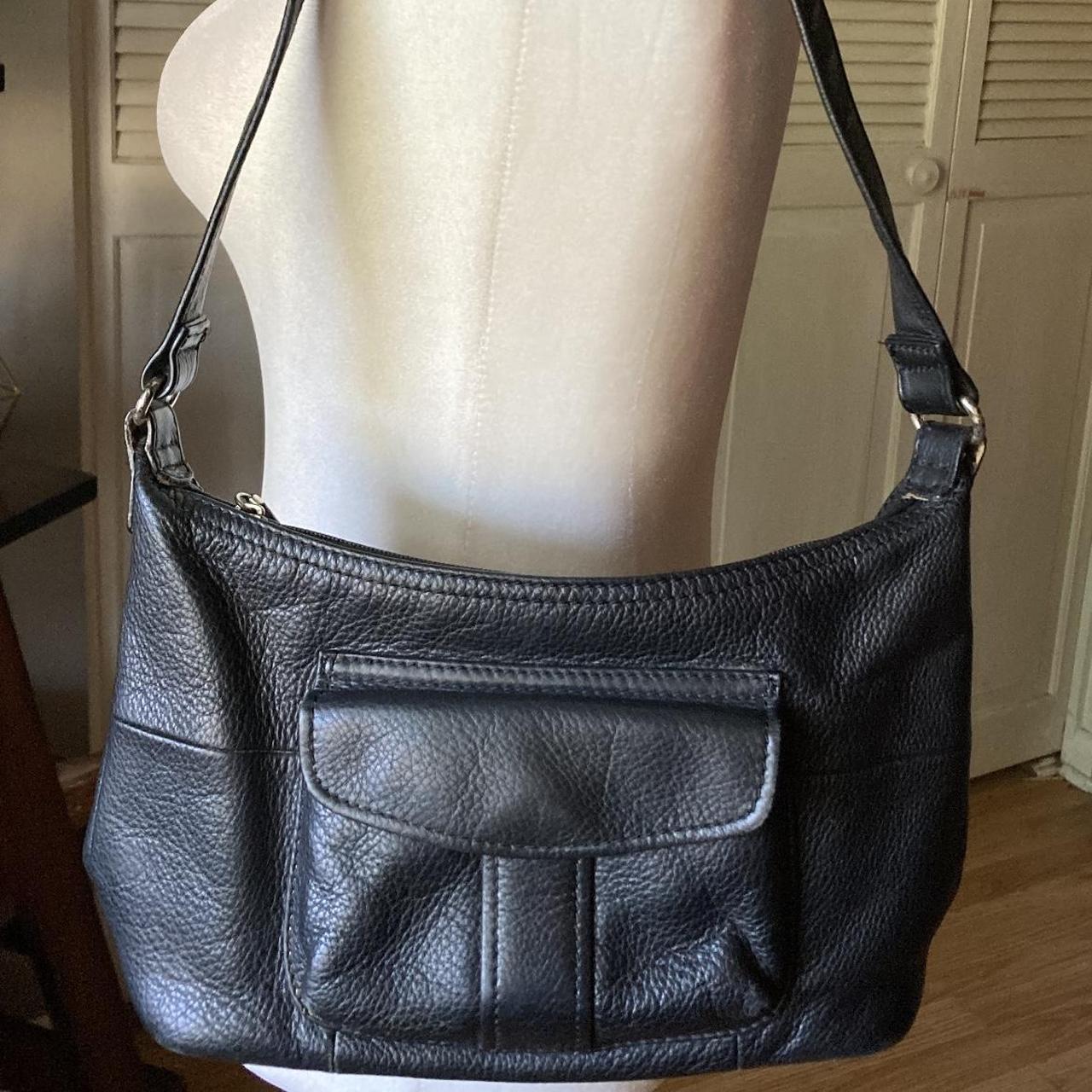 Vintage Black Leather Fossil 1954 Purse In great... - Depop