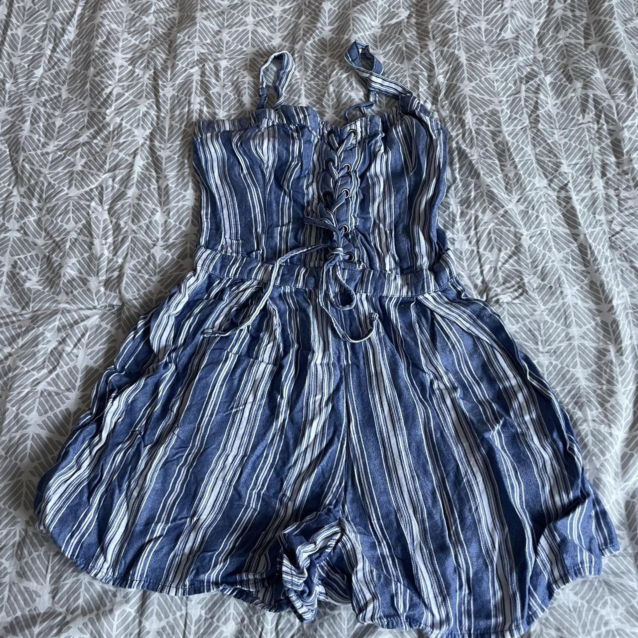 Hollister shop blue romper