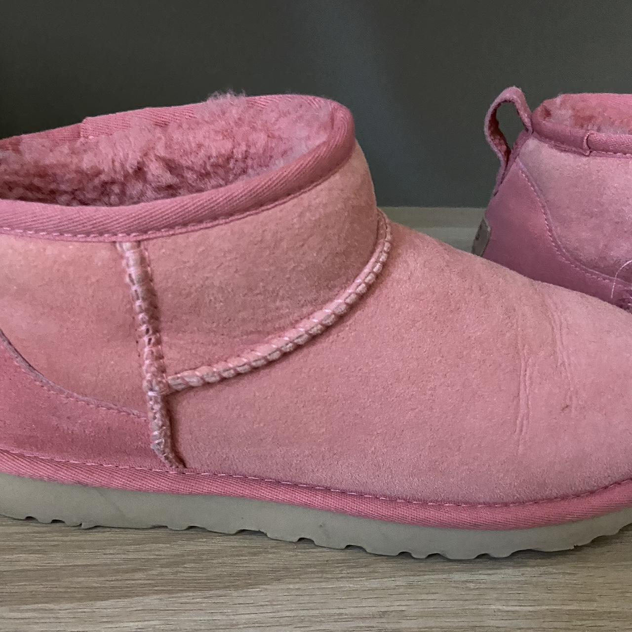 ugg classic ultra mini boot horizon pink - Depop