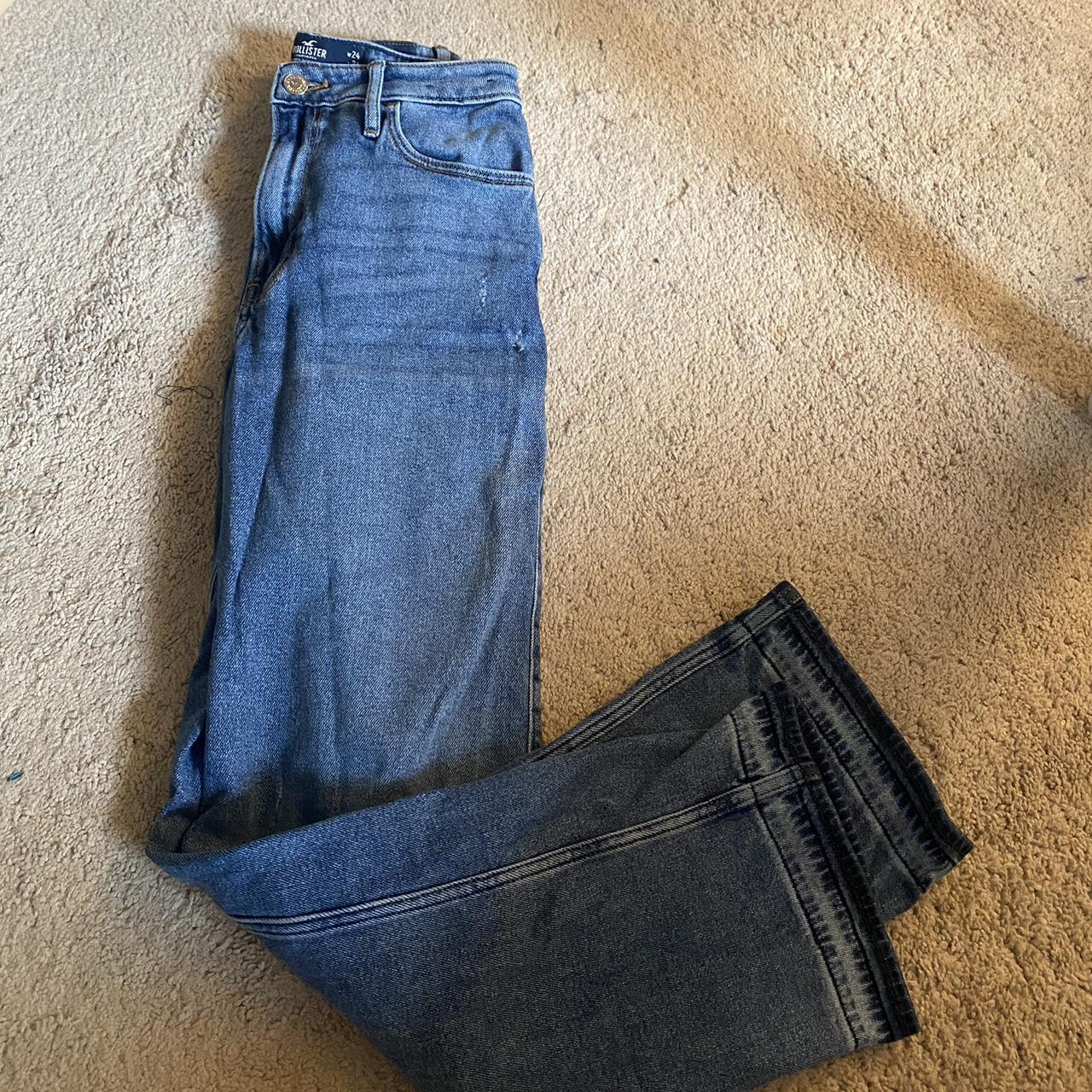 hollister wide leg jeans size 0 regular. these are... - Depop